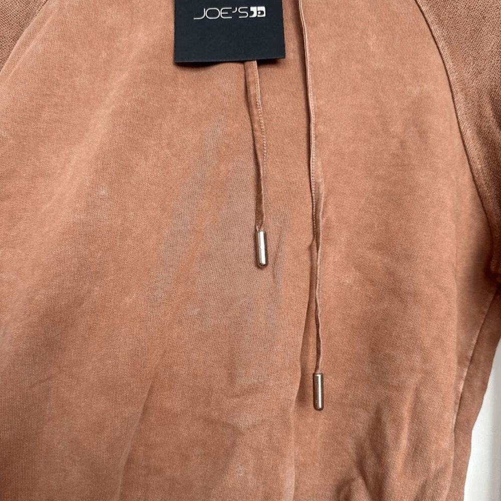 Joe’s Jeans Russet Brown Cropped Hoodie Size S NWT - Picture 6 of 10
